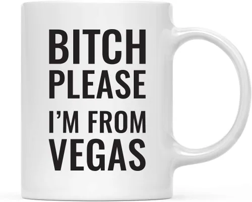 Miniatura 40 de Andaz Press Taza de café de 11 onzas, regalo de broma, Bitch Please I'm from Alabama, paquete de 1, incluye caja de regalo, divertidas ideas