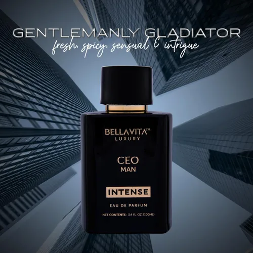 Miniatura 2 de Bella Vita Luxury CEO Man INTENSE Eau De Perfume para Hombre (3.4 fl.oz) Colonia para hombre de larga duración con Bergamota, Lavanda, Orquídea