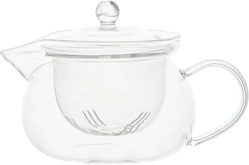 Miniatura 14 de Restaurantware Forma - Tetera de vidrio de 17 onzas, 1 tetera de vidrio de doble pared, no se astilla, reutilizable, de vidrio transparente, doble