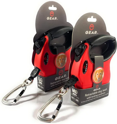 Miniatura 2 de Enthusiast Gear Correa retráctil para perros grandes y medianos con mosquetón de bloqueo Correa de poliéster reflectante fuerte de 16 pies, 1