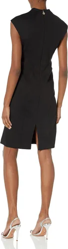 Miniatura 2 de Tommy Hilfiger Vestido sin mangas con cuello en V para mujer, color avellana, talla 12, Avellana