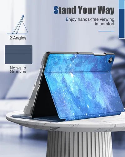 Miniatura 4 de MoKo Funda para Samsung Galaxy Tab A9 Plus de 11 pulgadas 2023, Carcasa Protectora Trasera Delgada de Visualización Multi-Ángulo