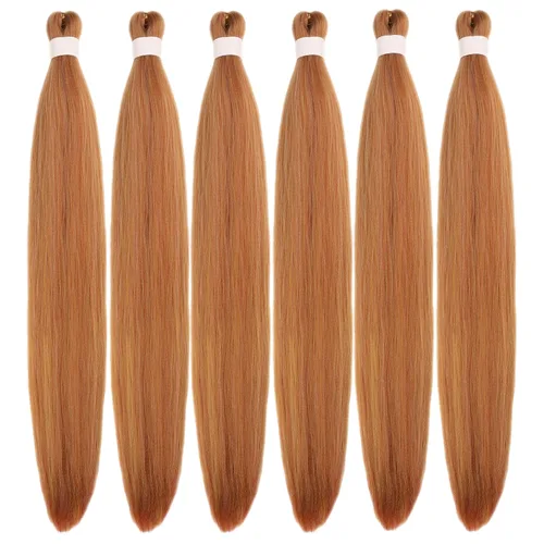 Miniatura 72 de Cabello trenzado verde azulado preestirado, hipoalergénico, sintético, color azul aguamarina, para trenzas y giros, extensiones de cabello largo