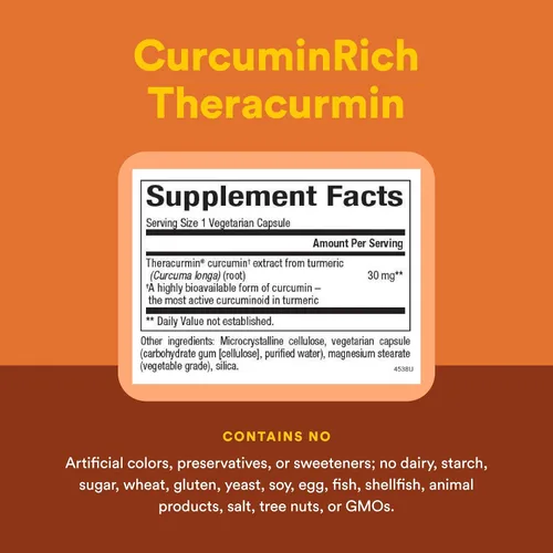 Miniatura 4 de Natural Factors, CurcuminRich Theracurmin, 30 mg, formulado para una absorción superior, 30 unidades (paquete de 1)
