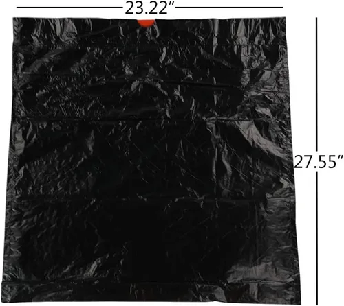 Miniatura 2 de Bolsas de basura negras con cordón de 7 galones, bolsas de basura, 210