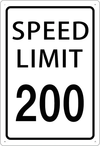 Miniatura 27 de KONEDMIX Señal de límite de velocidad de 25 mph, señal de tráfico lenta, carretera y calle, 25 señales de 8 x 12 pulgadas Límite de velocidad 25