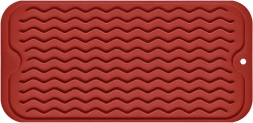 Miniatura 30 de Tapete de silicona para secar platos, antideslizante, fácil de limpiar, tapete escurridor de platos grande resistente al calor para encimera
