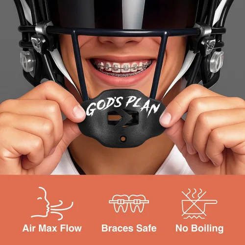 Miniatura 2 de SLEEFS Protector bucal de fútbol – Protector bucal juvenil con correa – Protector de labios y dientes – Sin hervir – para jóvenes/adultos, máximo