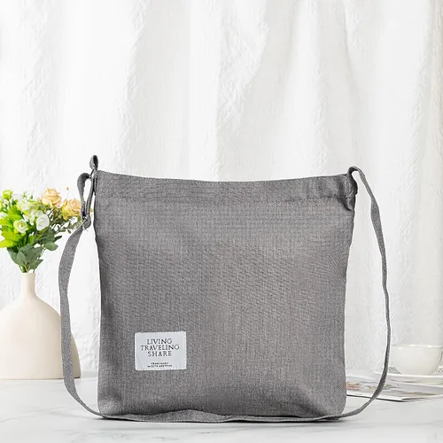 Miniatura 42 de Covelin - Bolsa de hombro informal de lona para mujer, estilo bohemio y retro, bolsa de mano, bolso cruzado, tamaño grande
