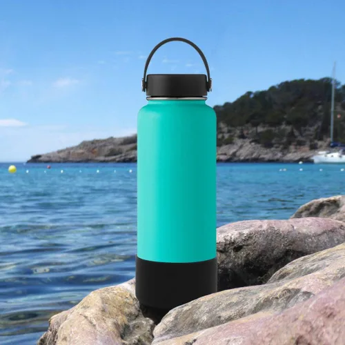Miniatura 5 de Funda protectora de silicona para botellas de agua Hydroflask de 12 a 40 onzas, cubierta antideslizante para la parte inferior de la botella Stanley