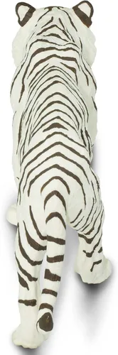 Miniatura 7 de Safari Ltd. Figura de tigre siberiano blanco, figura detallada de plástico de 10 pulgadas, divertido juguete educativo para niños, niñas y niños a