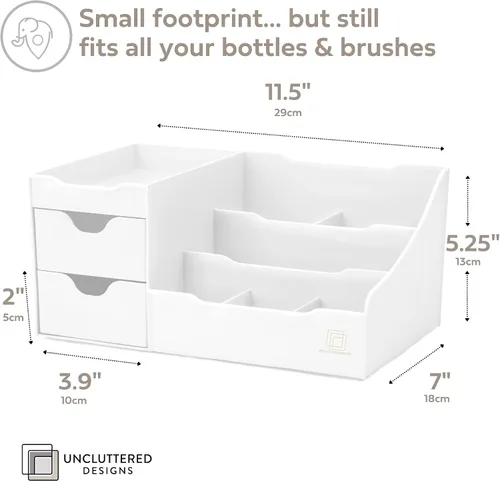 Miniatura 3 de Despejado diseños Maquillaje Organizador con cajones