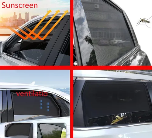 Miniatura 5 de ZJIEX Parasol para ventana lateral de automóvil para niños, para XC40 2018-2023, cortina magnética con protección solar UV, accesorios de automóvil
