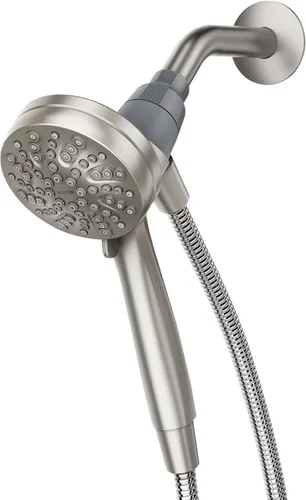 Moen Engage Magnetix Níquel cepillado resistente a manchas de 3.5 pulgadas, cabezal de ducha de mano desmontable de seis funciones con sistema de