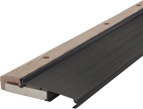 Miniatura 7 de M-D Building Products 76281 4-9/16 pulgadas x 1-1/8 pulgadas x 73 pulgadas. Umbral ajustable plateado de aluminio y madera dura