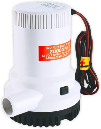 Miniatura 18 de SEAFLO Bomba de Sentina Serie 01 500 GPH – 12V, Salida de 3/4", Bomba Sumergible Marina con Protección Antibloqueo de Aire, Certificado CE y RoHS