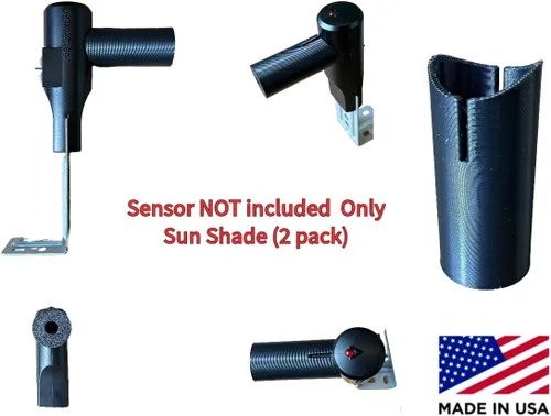 Miniatura 4 de Pantalla de sensor de garaje - Genie 2 sensores Cubierta de sensor de puerta de garaje Compatible con Genie Protección solar