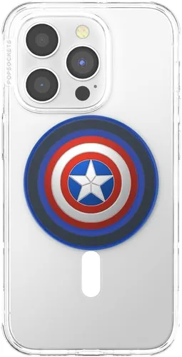 PopSockets Agarre para teléfono para MagSafe con soporte, soporte magnético, parte superior intercambiable, sujeción segura para fundas MagSafe de