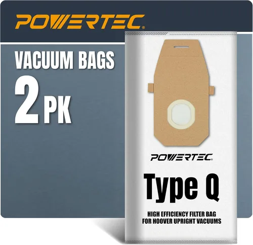 Miniatura 10 de POWERTEC Bolsas de vacío tipo Y, paquete de 10 para aspiradoras verticales Hoover Style Y, Z, YZ WindTunnel, bolsas de polvo de repuesto