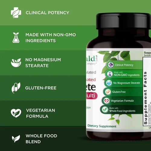 Miniatura 4 de EMERALD LABS Multivitamínico completo de alta calidad para apoyo digestivo e inmunológico con vitamina C como PureWay-C, complejo de vitamina B