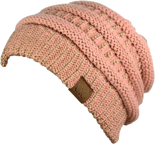 Miniatura 647 de C.C Trendy Warm Chunky Soft Stretch Cable Knit Beanie