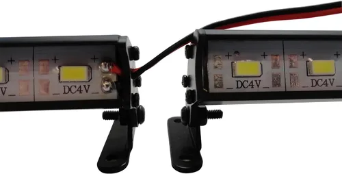 Miniatura 9 de Barra de luz de aluminio de 5 LED de 3.504 in compatible con LaTrax SST, Traxxas 1/16 Slash, Stampede/4x4/Nitro, Nitro Sport, E-Revo, ECX 1/18