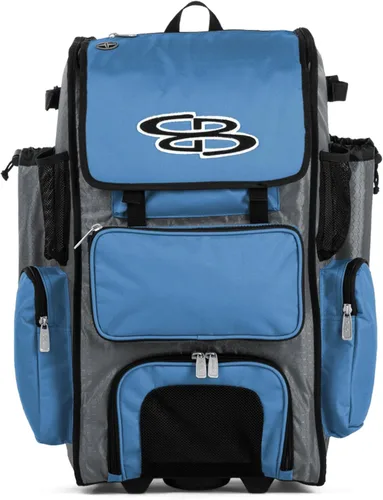 Miniatura 25 de Boombah Rolling Superpack - Bolsa para equipo de béisbol/sóftbol, varios colores, mango telescópico y capacidad para 4 murciélagos, versión