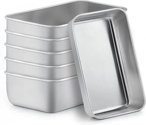 Miniatura 12 de TeamFar Molde para Pan, 9¼" × 5" Molde para Pan de Carne de Acero Inoxidable para Hornear Pan Pastel Tostadas, Saludable y Duradero, Apto