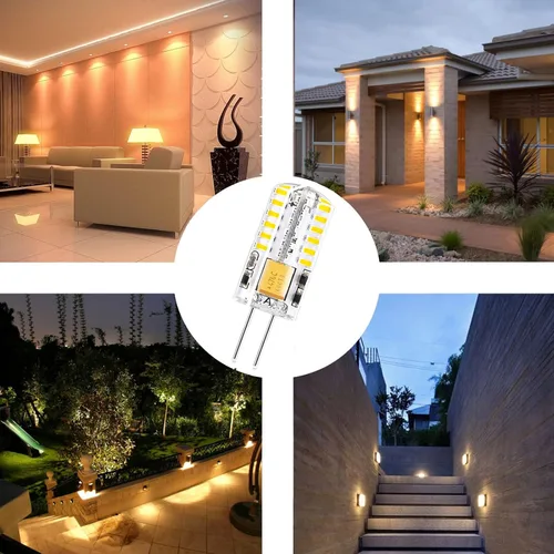 Miniatura 6 de Bombillas LED G4 de 12 V, base de dos pines AC/DC, no regulables, 3 W, 12 V, bombilla G4, equivalente a 30 W, bajo voltaje, blanco cálido, 2700 K