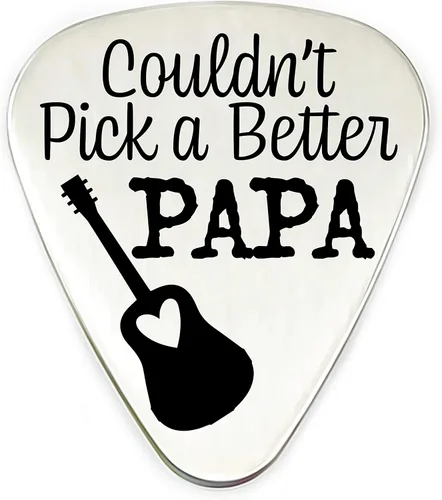 No Podría Escoger un Mejor Papá Idea de Regalo Púa de Guitarra Regalo de Navidad para Papá Toca la Guitarra FBA-NO-PODRIA-ESCOGER (Papá)