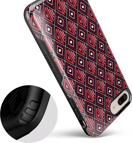 Miniatura 8 de Casely Funda para iPhone 6/7/8 Plus Funda con estampado de festival (solo buenas vibraciones)