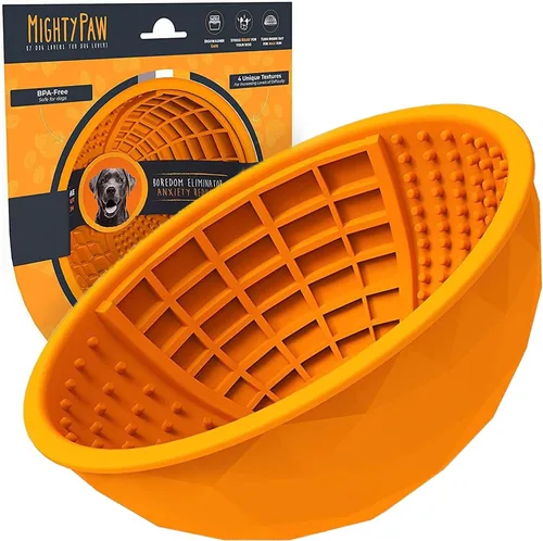 Miniatura 10 de Cuenco para lamer interactivo para perros Mighty Paw, de silicona libre de BPA, alivio de la ansiedad, apto para lavavajillas, 2 modos, 4 texturas