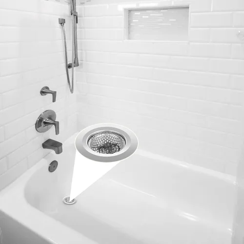 Miniatura 6 de Ohtomber 2 Piezas Coladores de Drenaje para Bañera - 2.79 pulgadas Cubierta Recolectora de Cabello para Drenaje de Ducha de Piso de Bañera, Colador