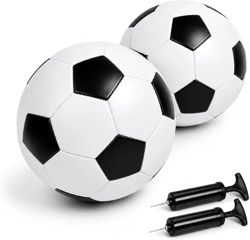Balón de fútbol tamaño 5, tamaño 4, tamaño 3, tamaño 2 con bomba desinflada, individual, 2 o 3 unidades, tamaño oficial, entrenamiento en interiores