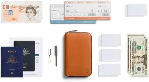 Miniatura 7 de Bellroy Folio de Viajes Segunda Edición, Caramelo, Compacto