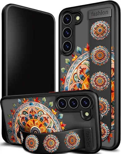 Miniatura 26 de Compatible para Samsung Galaxy S23 Funda Bonita con Correa Soporte Dedo Kickstand, Fundas de Silicona Geniales de Diseñador Funda Cover - Mariposa