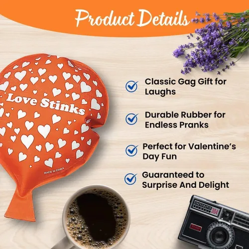 Miniatura 5 de Fun Express Love Stinks Whoopee Cojines – Juego de 12 – Día de San Valentín y regalos de fiesta de broma