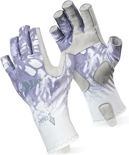 Miniatura 17 de KastKing Sol Armis - Guantes de protección solar UPF50+, guantes de pesca, protección UV, protección solar para exteriores, kayak, remar M