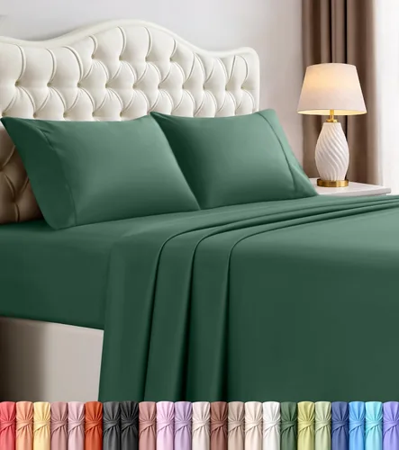 Miniatura 20 de Utopia Bedding - Juego de sábanas de microfibra cepillada, resistente al encogimiento y a la decoloración, de fácil cuidado, 3 piezas, tamaño Beige