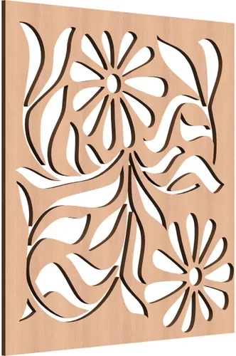 Miniatura 20 de Barryton - Paneles decorativos de madera con calado, extra pequeños, 7 3/8 pulgadas de ancho x 7 3/8 pulgadas de alto x 1/4 pulgadas de alto, roble