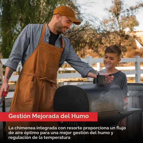 Miniatura 7 de Nexgrill Parrilla de carbón de 17.5 pulgadas con estante lateral, 349 pulgadas cuadradas en espacio de cocción, chimenea ajustable, reguladores