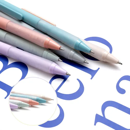 Miniatura 6 de Linbsunne - Bolígrafos de punta media de 1 mm con agarre súper suave para hombres y mujeres, bolígrafo retráctil negro (paquete de 12)