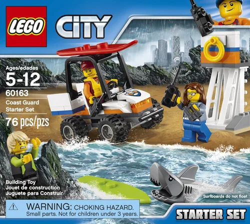 Miniatura 2 de LEGO City Coast Guard Coast Guard Starter Set 60163 Kit de construcción (76 piezas)