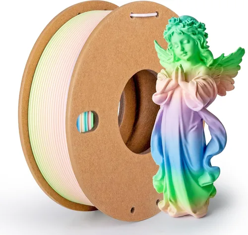 Miniatura 35 de Filamento de seda PLA para impresora 3D Filamento de seda PLA de triple color 1.75mm Filamento para impresión 3D Compatible con la mayoría de Tri