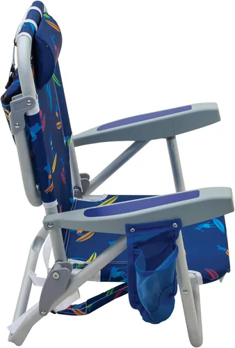 Miniatura 10 de Rio Beach - Silla de playa plegable con mochila plana de 5 posiciones para niños, surfista de surf Multi