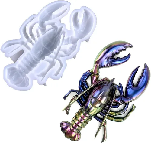 Miniatura 12 de Moldes de silicona de resina para colgar en la pared, adorno decorativo de arte animal, molde de fundición Gecko para resina epoxi, moldes de resina