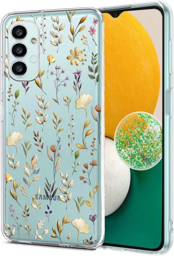 Miniatura 16 de Unov Funda compatible con Samsung Galaxy A13 LTE 5G Galaxy A04S transparente con diseño de TPU suave absorción de golpes, diseño delgado en relieve