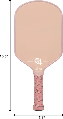 Miniatura 6 de Solara '94 Legacy Pickleball - Núcleo de fibra de carbono de 0.630 in para control y potencia, aprobado por Pickleball de Estados Unidos goma