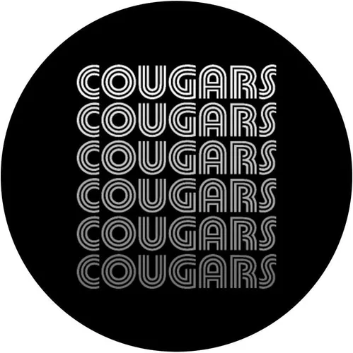 Miniatura 3 de Vintage Cougars PopSockets - Agarre y soporte para teléfonos y tabletas, Negro