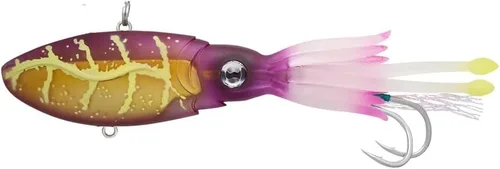 Miniatura 20 de Nomad Design Señuelo de pesca vibratorio patentado original de Squidtrex – Señuelo de plástico suave TPE con aroma añadido para agua salada con Cali